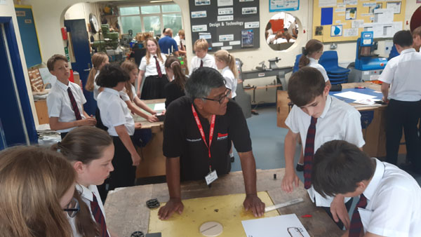 Ambassador with students